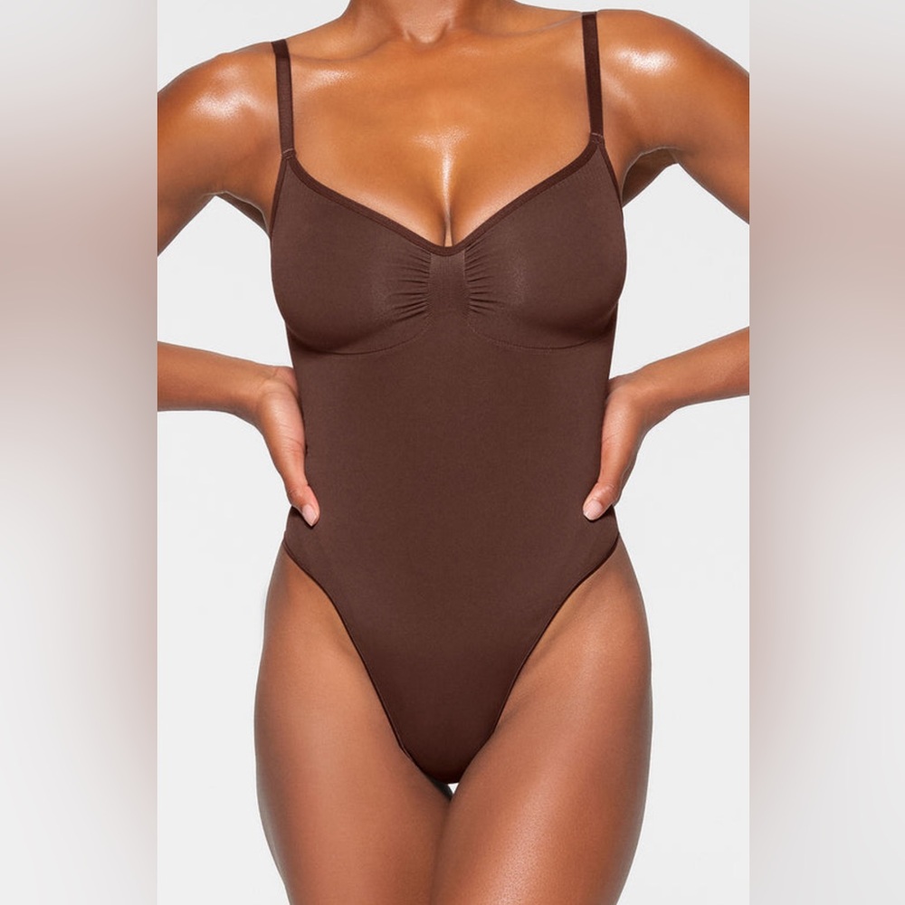 SKIMS Cocoa Shapewear Bodysuit NWOT